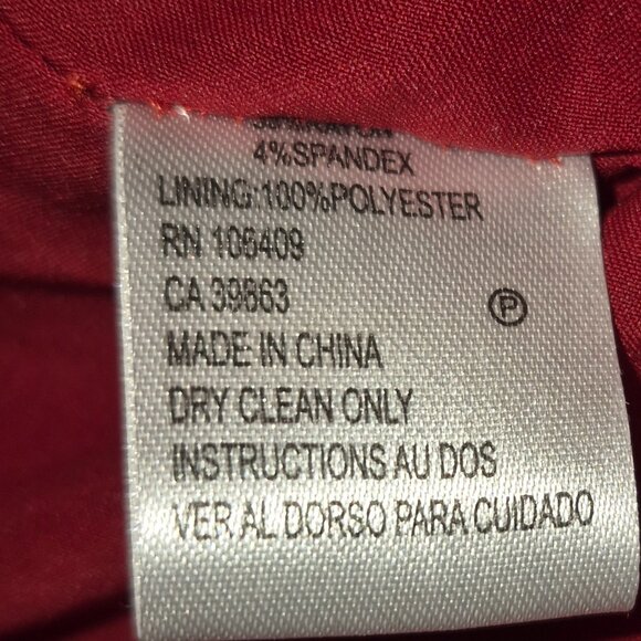 NWT Red Tahari Evening Dress with Back Bow (12) - Picture 11 of 13